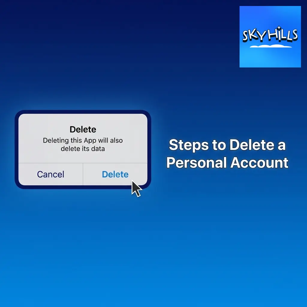 Steps to permanently delete a Skyhills casino account by contacting support via live chat or email for closure confirmation.