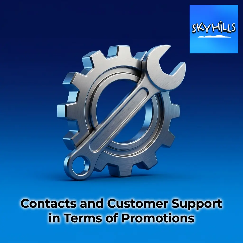Skyhills 24/7 customer support channels for bonus activation, wagering help, and promo code assistance