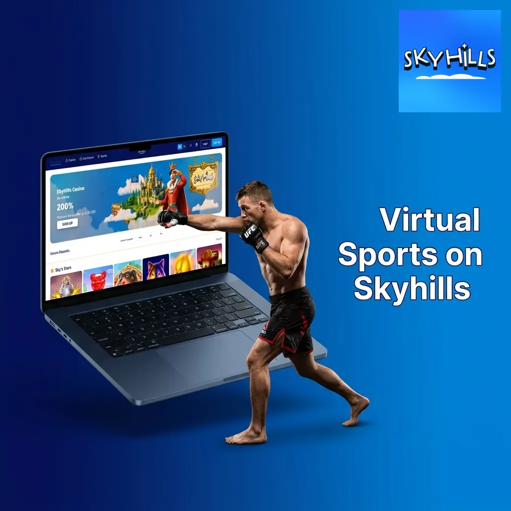Virtual sports betting on Skyhills featuring football, horse racing, basketball, tennis and greyhound racing simulations